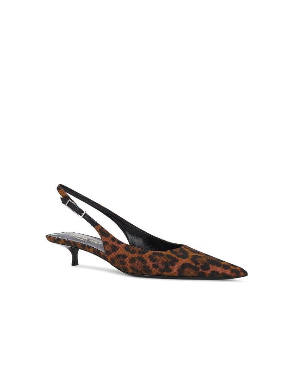 NWB Saint Laurent Cherish Slingback Pumps Manto Naturale Womens Size 36